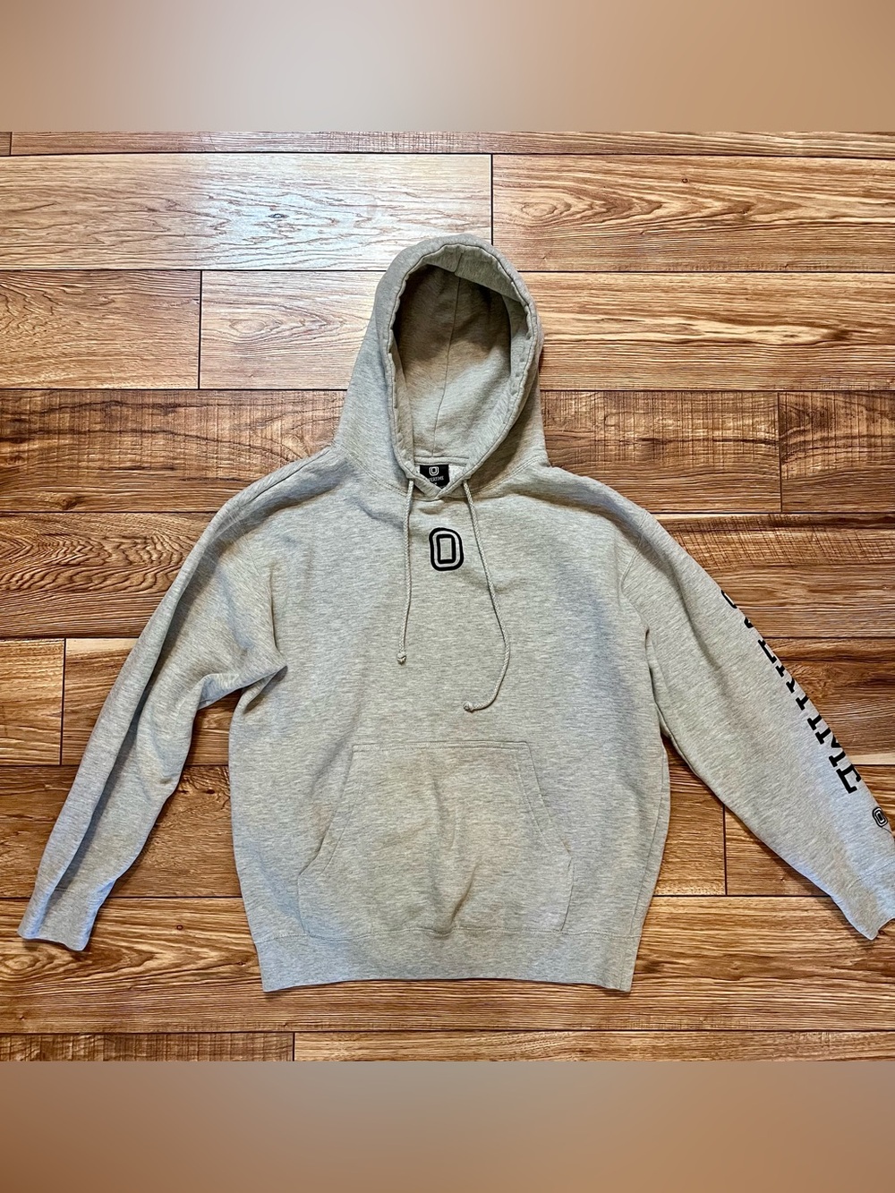Overtime Gray Hooded Sweatshirt
